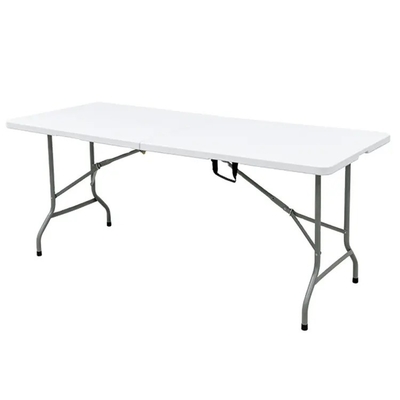Table pliante en plastique de 6 pieds de design moderne pour un transport facile lors d'événements de jardin en plein air