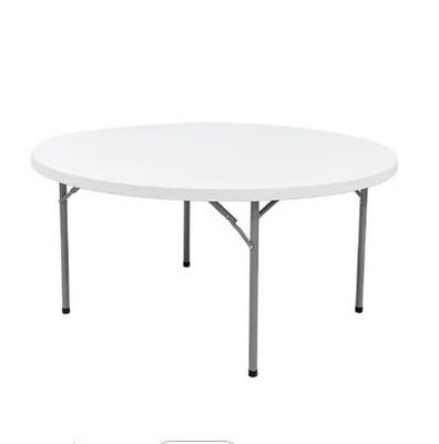 Table ronde pliable de 150 cm pour les événements et les fêtes en plastique durable
