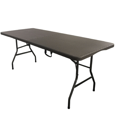 Design contemporain 2023 Table de camping en plastique pliable portable extérieur à rayures