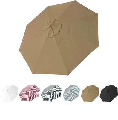 180g de polyester résistant à l'eau et aux UV parapluie ronde rayée pour toutes les saisons