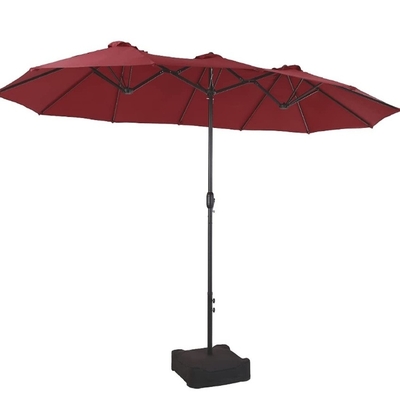 Parapluie avec commande manuelle et cadre en acier de fer