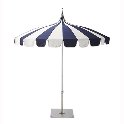 Parapluie de jardin de design moderne avec frange et style pagode en tissu Pongee