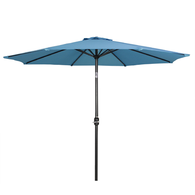 Structure stable parapluie commerciale extérieure avec inclinaison et options de couleurs personnalisables
