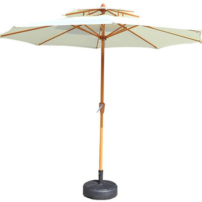 Emballage du courrier jardin extérieur Patio parapluie en aluminium avec apparence en bois