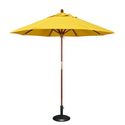 Parapluie en bois de 90 cm de diamètre ouvert Logo sur mesure Idéal pour les fêtes commerciales et les voyages